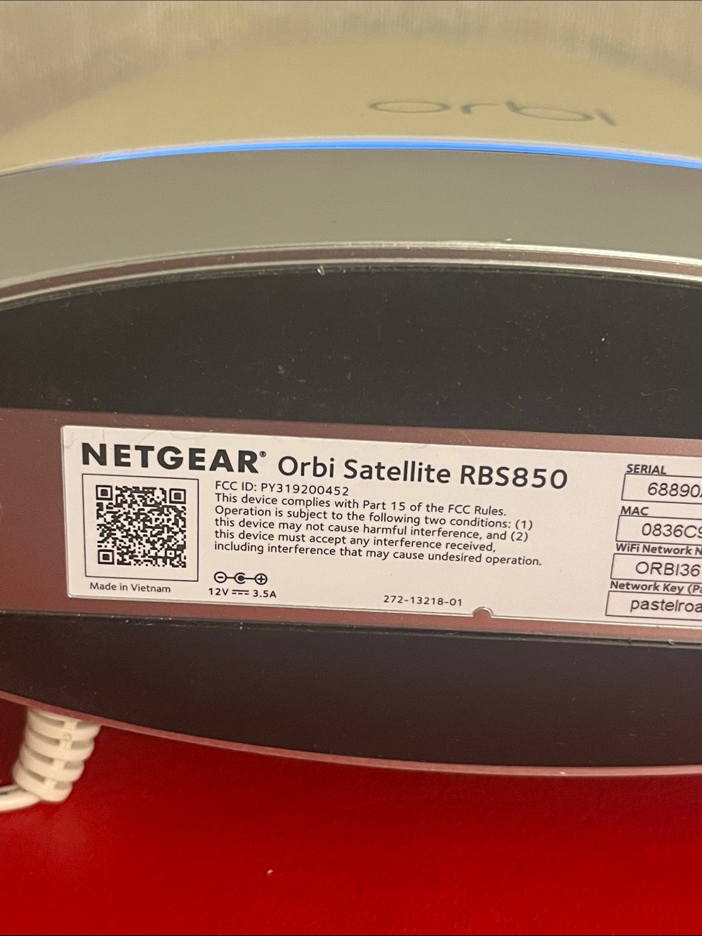 NETGEAR Orbi WiFi Router RBR850 & Orbi Satellite RBS850 - Picture 5 of 5